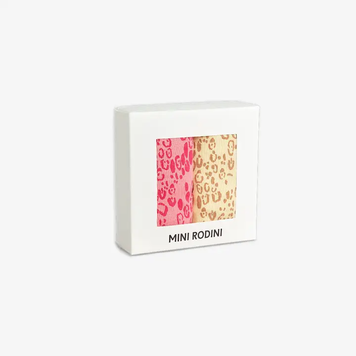 Mini leopard 2-pack long sleeved body