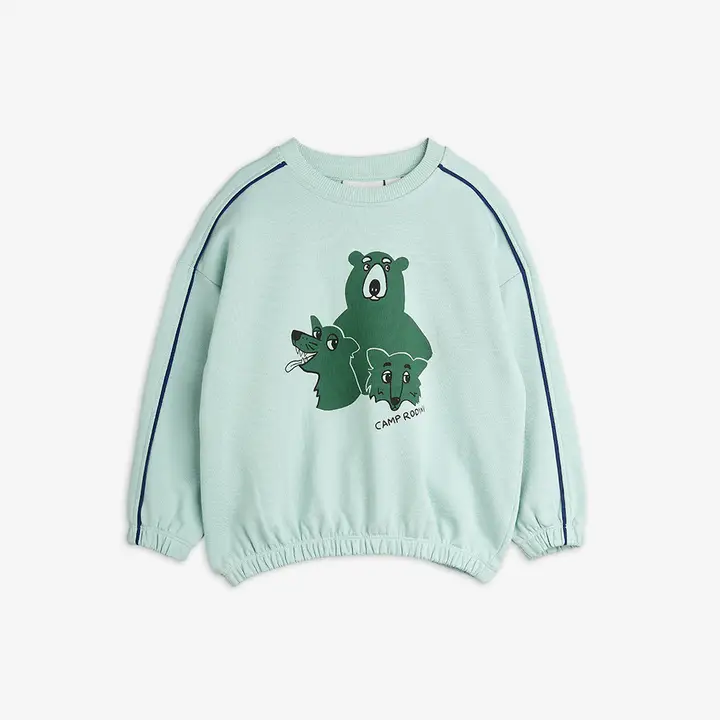 Mini Rodini Society Panel Sweatshirt Grey | Mini Rodini
