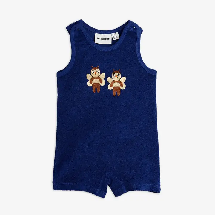 Bees terry summersuit baby