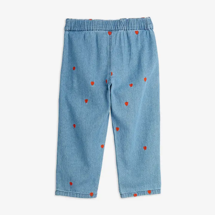 Mini hearts woven trousers