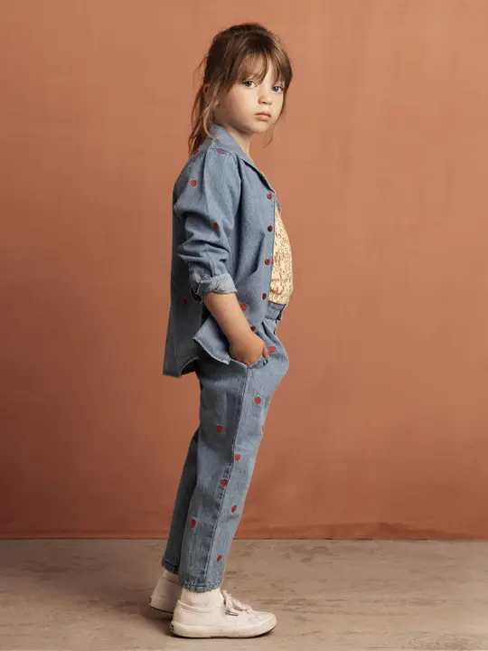 Mini hearts woven trousers