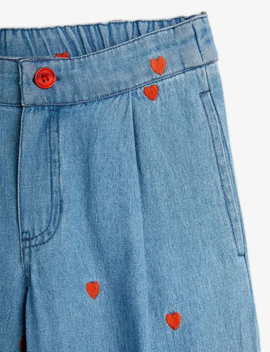 Mini hearts woven trousers