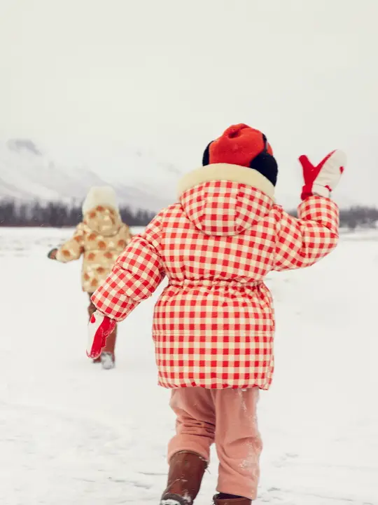 Ritzratz gingham heavy puffer jacket