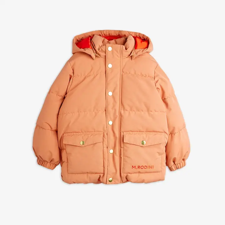 mini rodini jacket ジャケット　116-122 Ritzratz patch puffer jacket Black | Mini Rodini