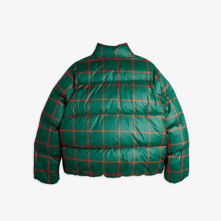 Plaid puffer jacket adult