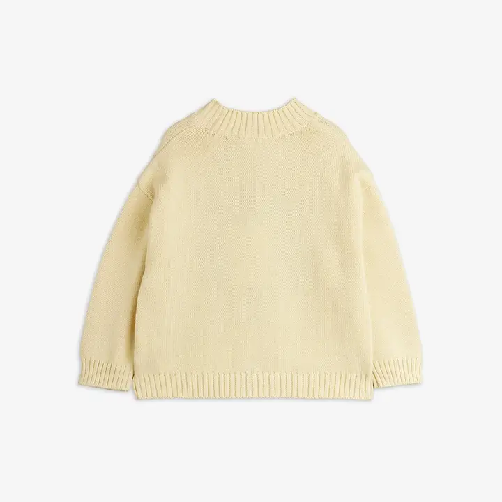 Bear intarsia knit sweater