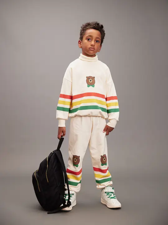 Bear stripe sweatshirt