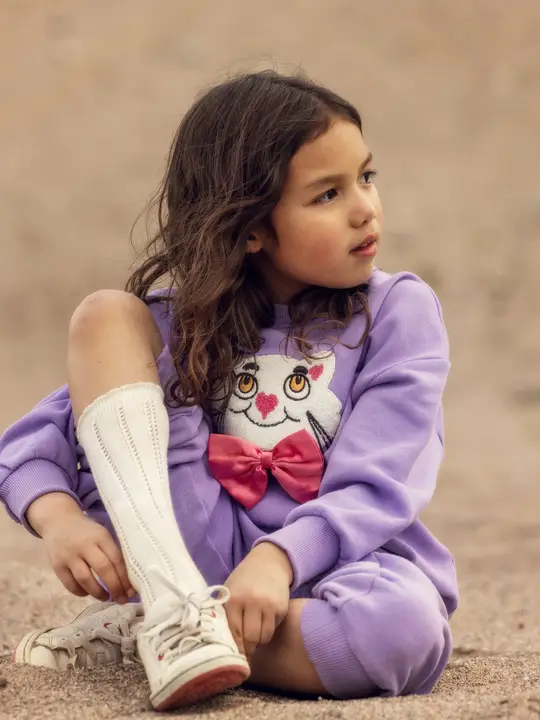 Cat chenille sweatshirt