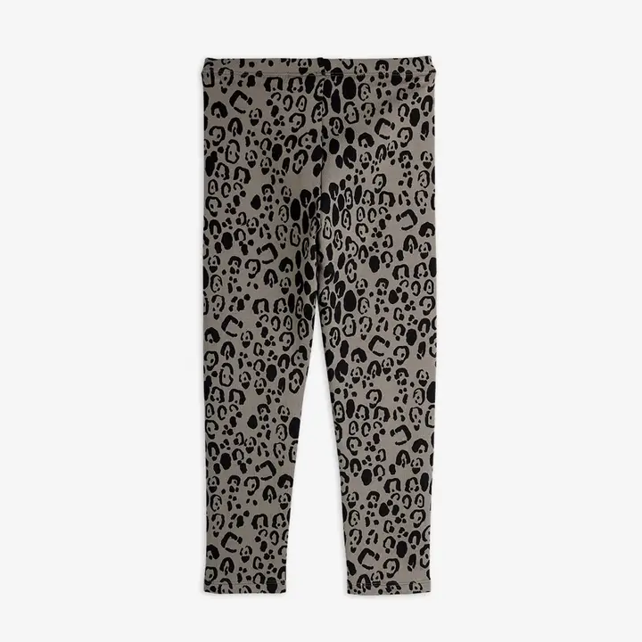 Leopard brushed jersey leggings