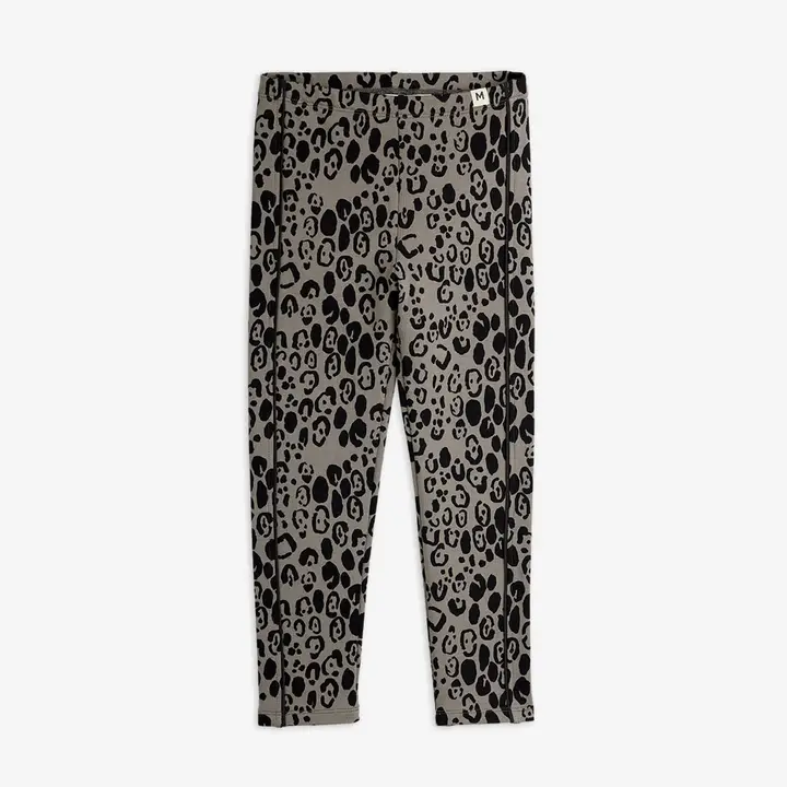 Leopard brushed jersey leggings