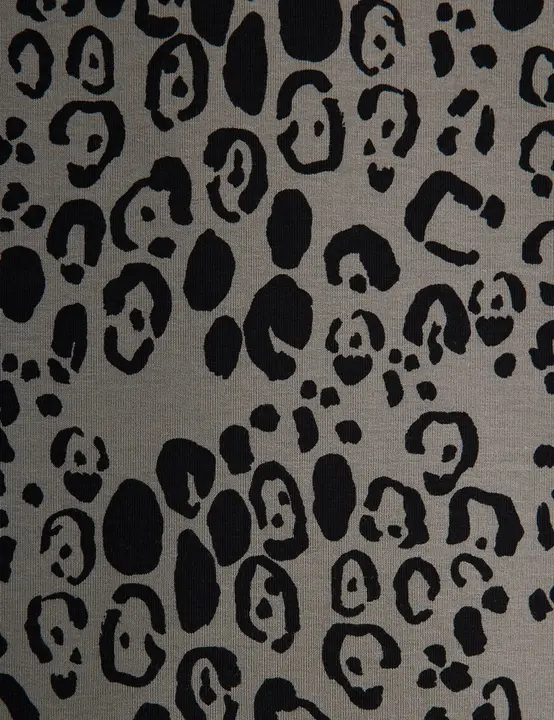 Leopard brushed jersey leggings