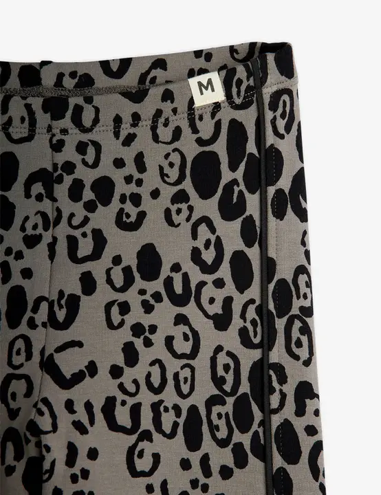 Leopard brushed jersey leggings