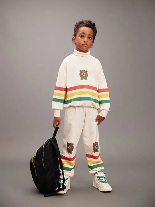 Bear stripe sweatpants
