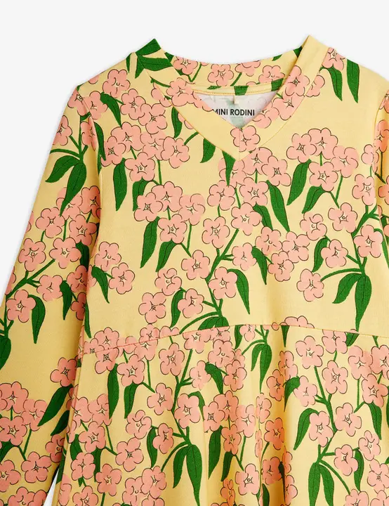 Alpine flowers long sleeve dress