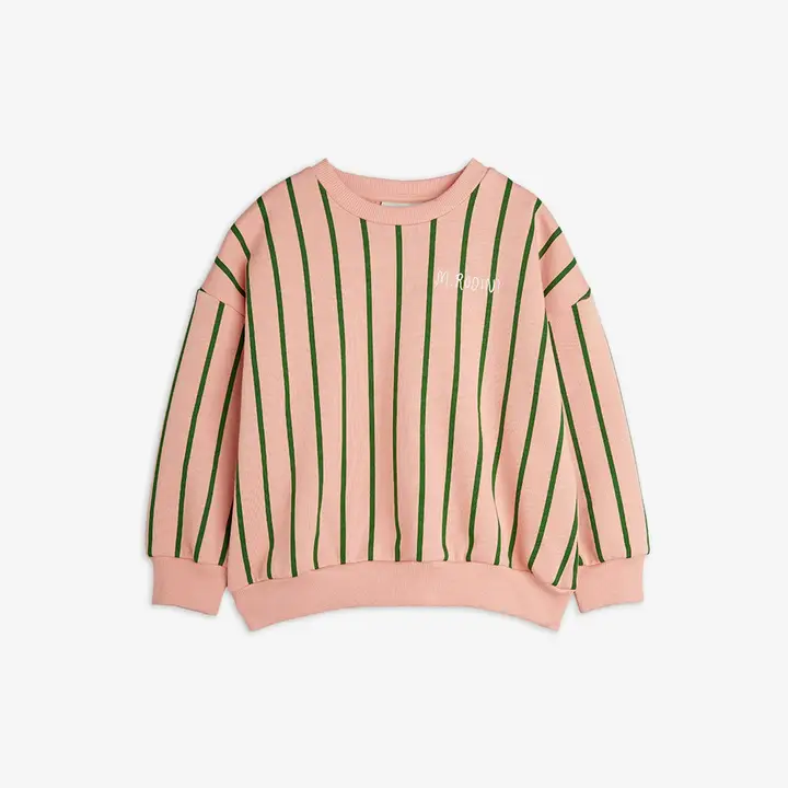 Vertical stripe sweatshirt