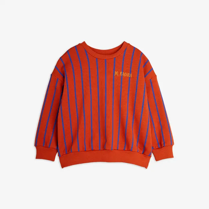 Vertical stripe sweatshirt