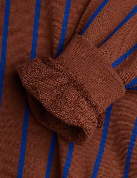 Vertical stripe sweatshirt