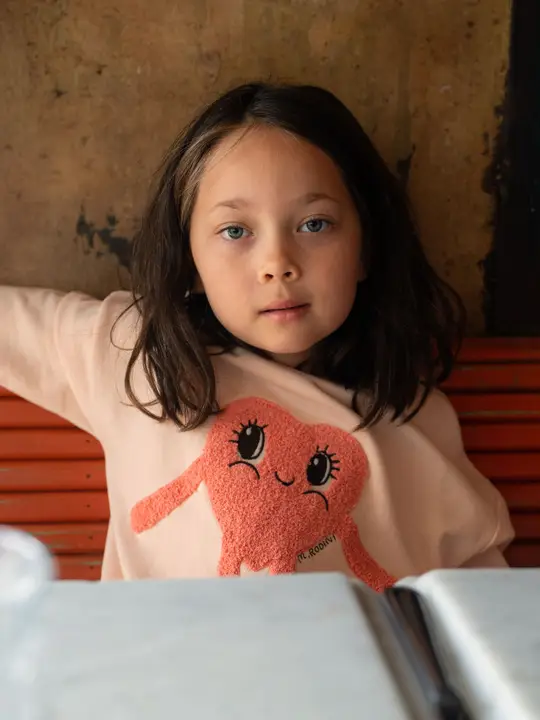 Heart In Shoes Chenille Sweatshirt