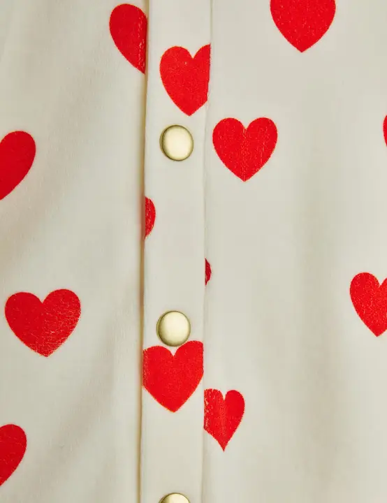 Hearts Velour Baby Jumpsuit