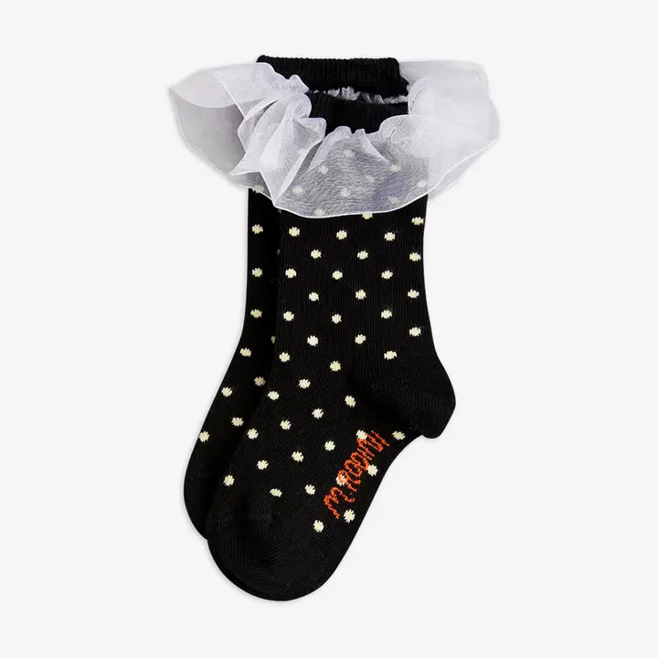 Polka Dot Frill Socks