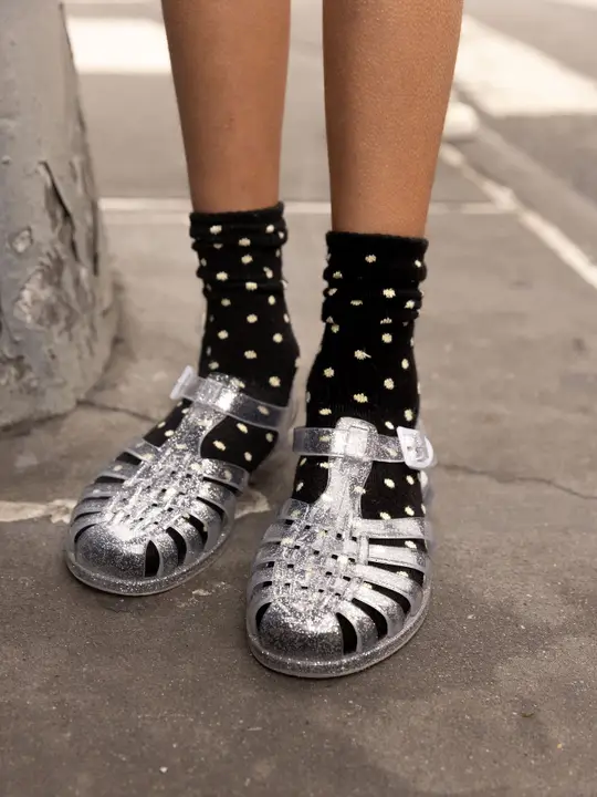 Polka Dot Frill Socks