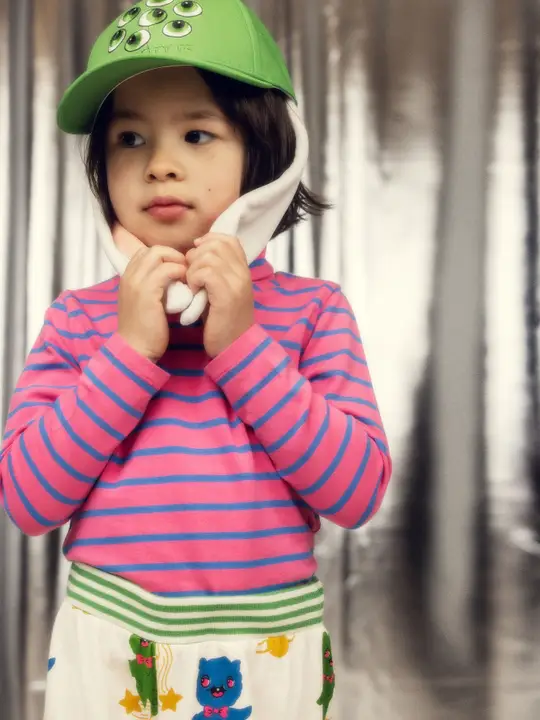 Stripe Turtleneck Top