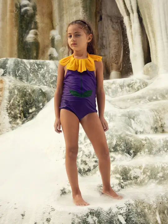 Flower Halterneck Swimsuit