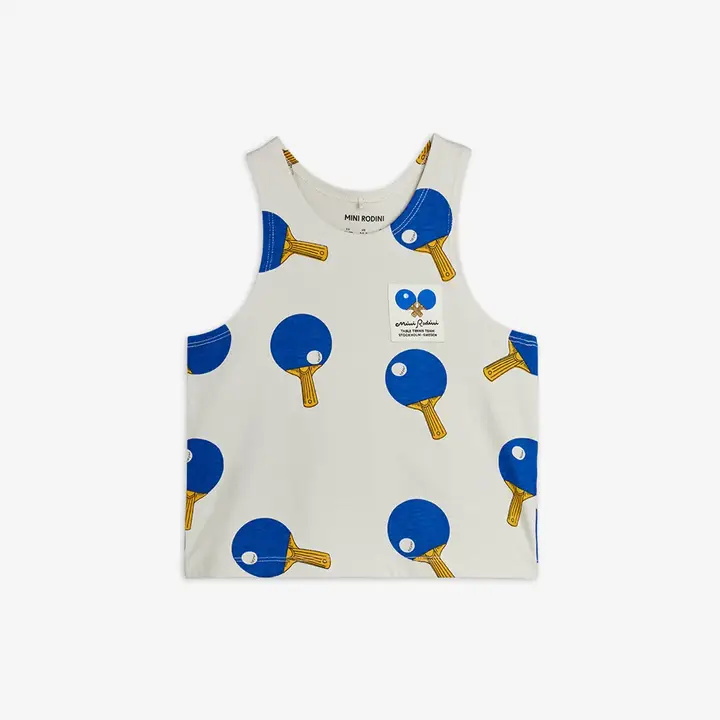 Table Tennis Print Tank Top
