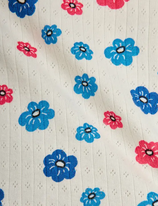 Flowers Pointelle Tank Top