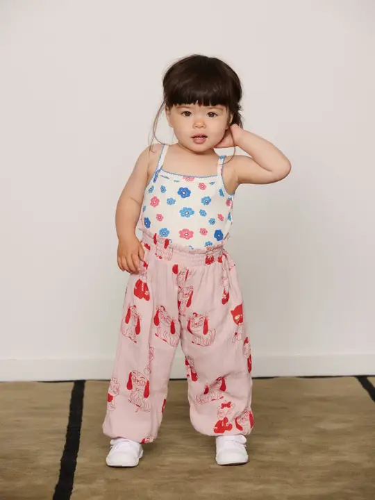 Flowers Pointelle Tank Top