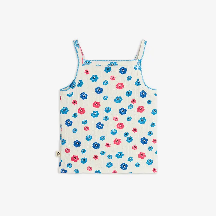 Flowers Pointelle Tank Top