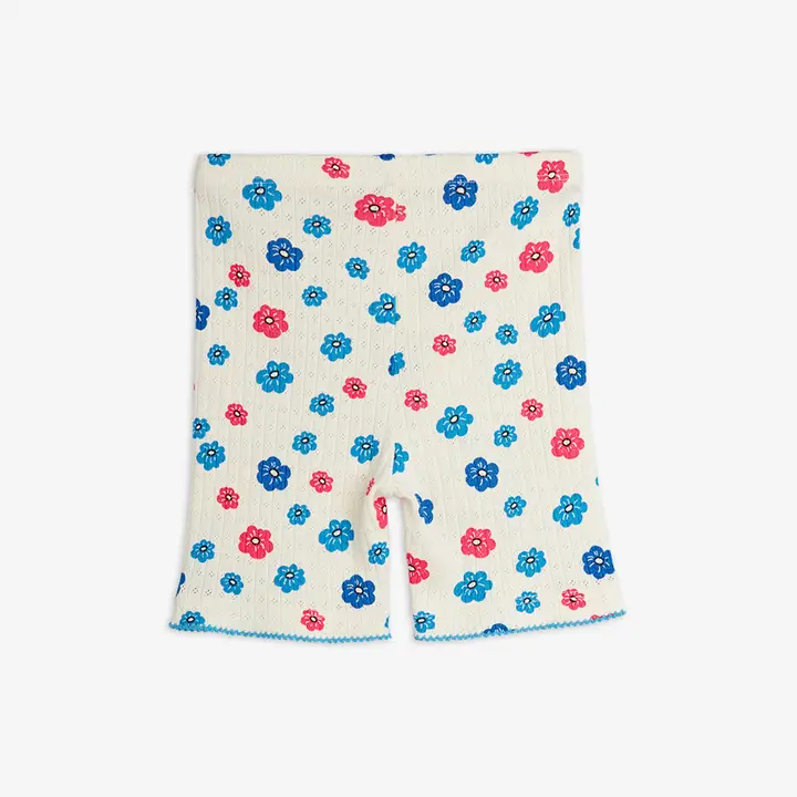 Flowers Pointelle Bike Shorts