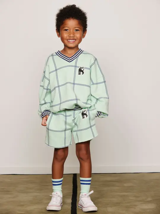 Check Panther Sweatshorts