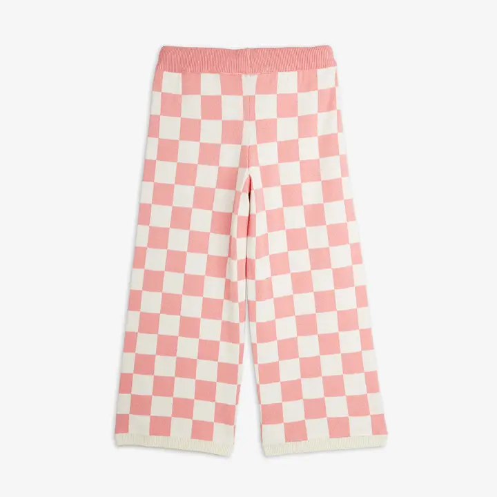 Chess check knitted trouser