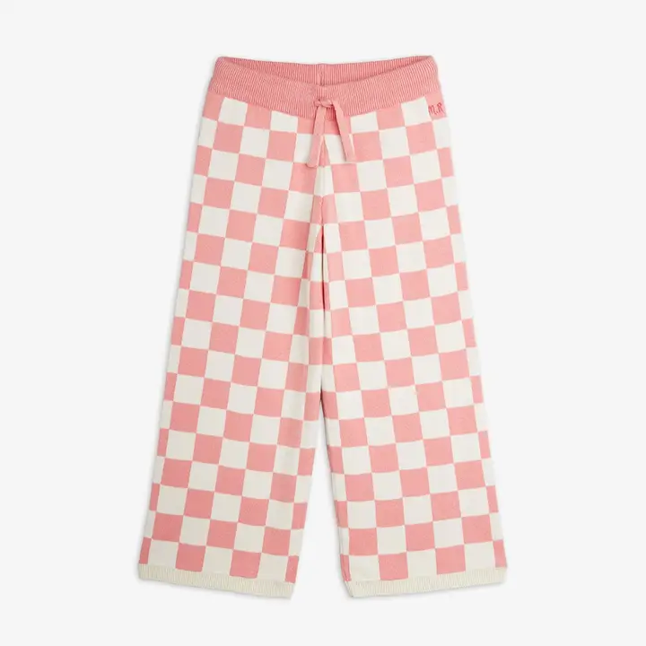 Chess check knitted trouser