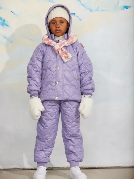 Hearts quilted trousers