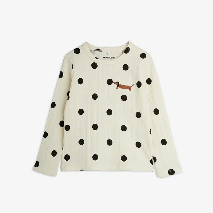 Dots dog long sleeve tee
