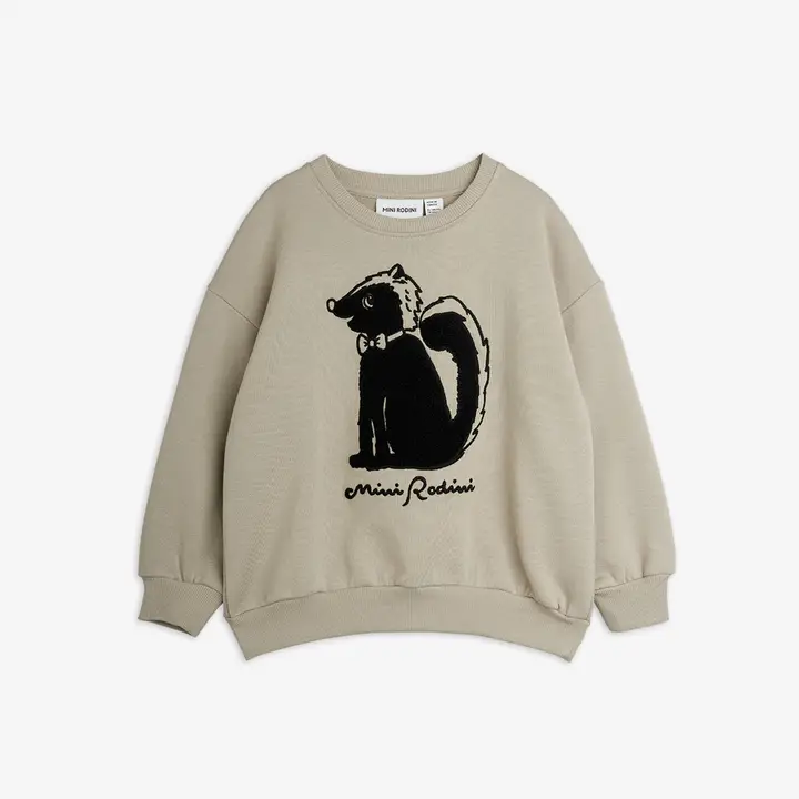 Skunk chenille sweatshirt
