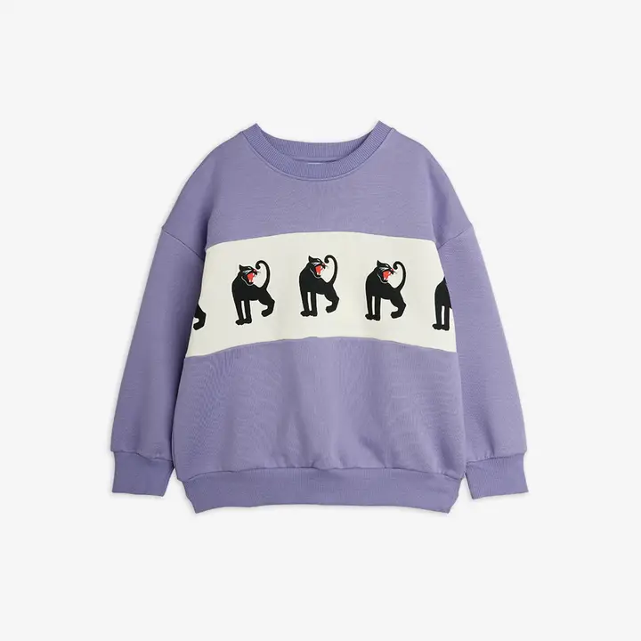 Panther panel sweatshirt
