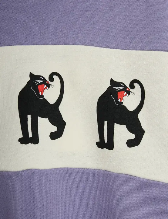 Panther panel sweatshirt