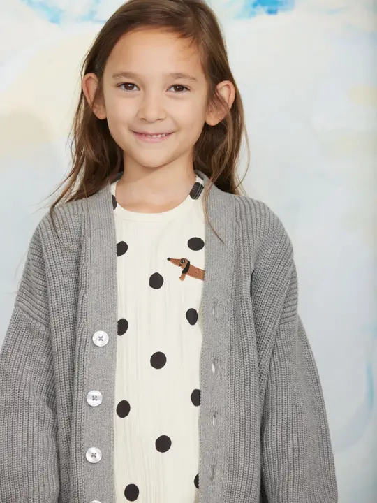 Ritzratz patch knitted cardigan