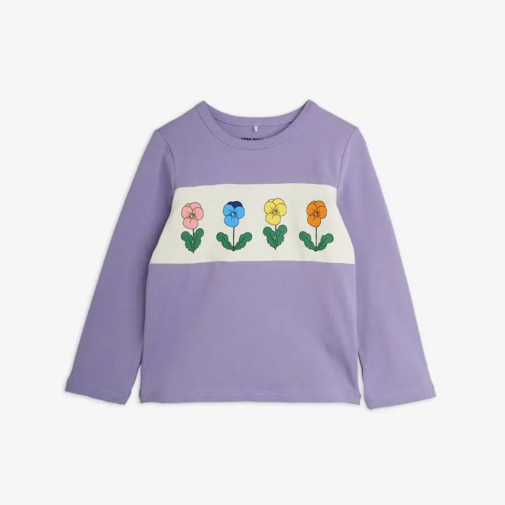 Violas panel long sleeve tee
