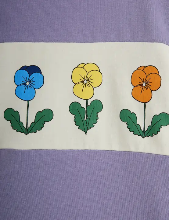 Violas panel long sleeve tee