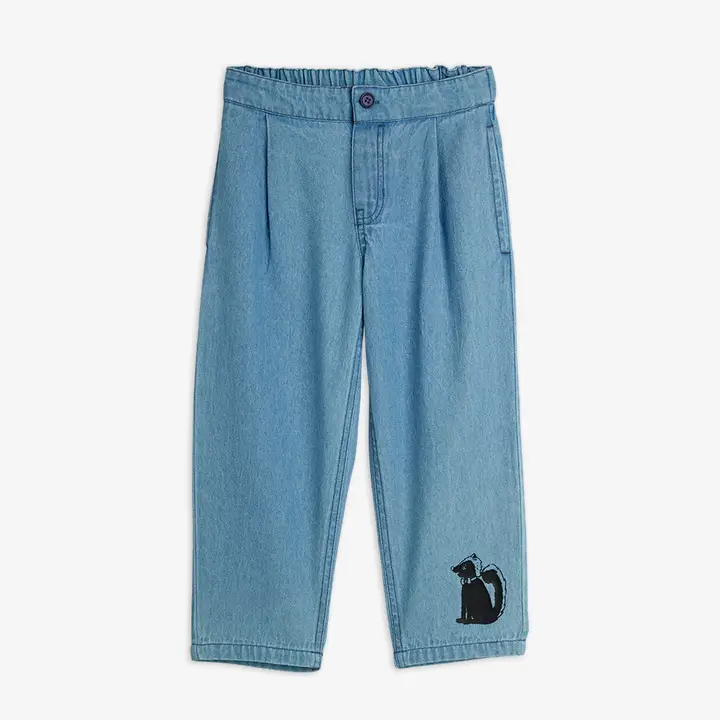 Skunk light denim trousers