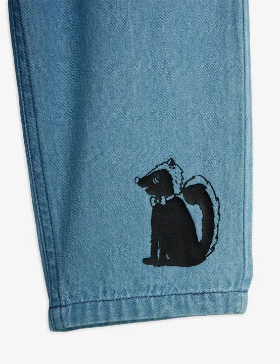 Skunk light denim trousers