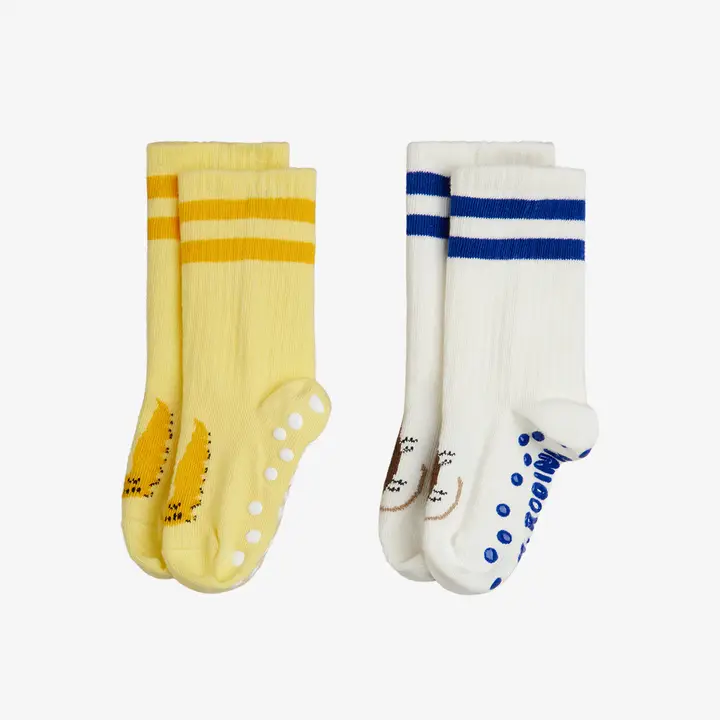 Velvet worm 2-pack anti-slip socks