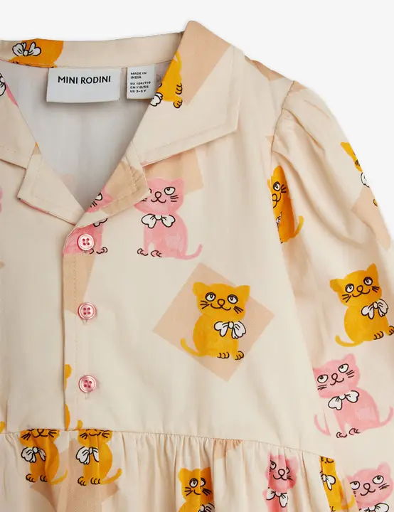 Kittens woven dress