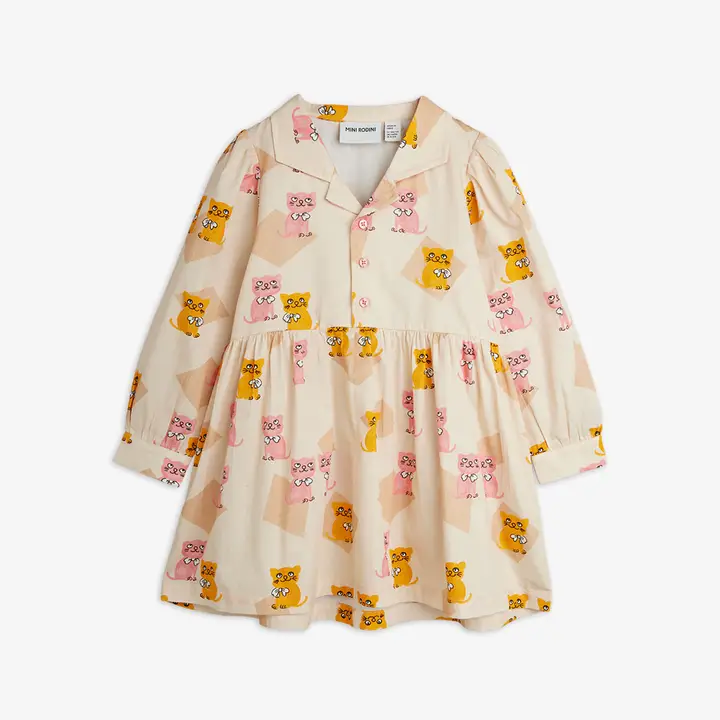 Kittens woven dress