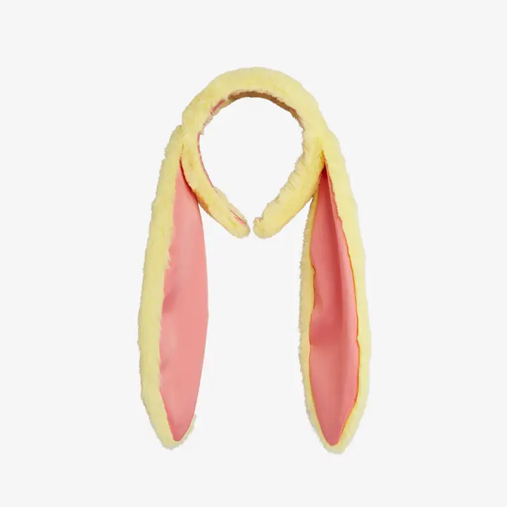Faux fur rabbit ear headband