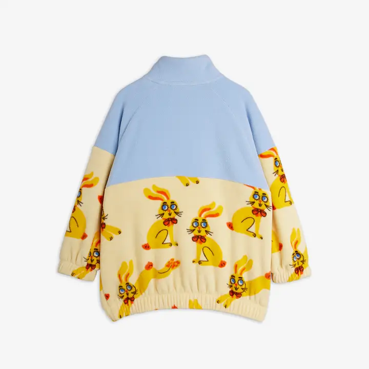 Rabbits fleece half-zip sweater